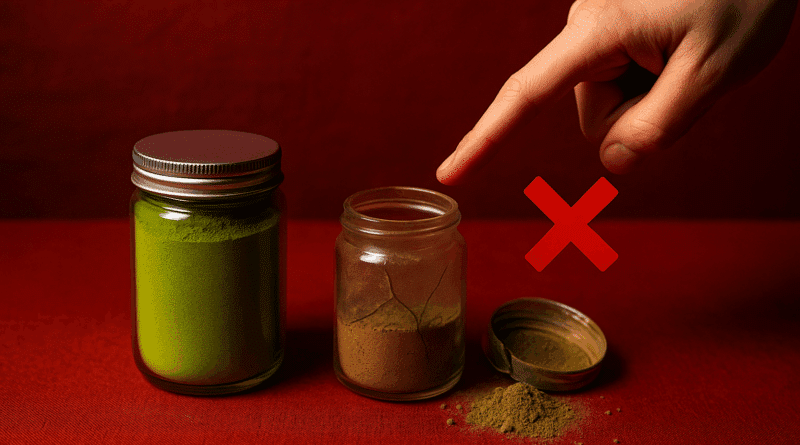 Erreurs matcha bio