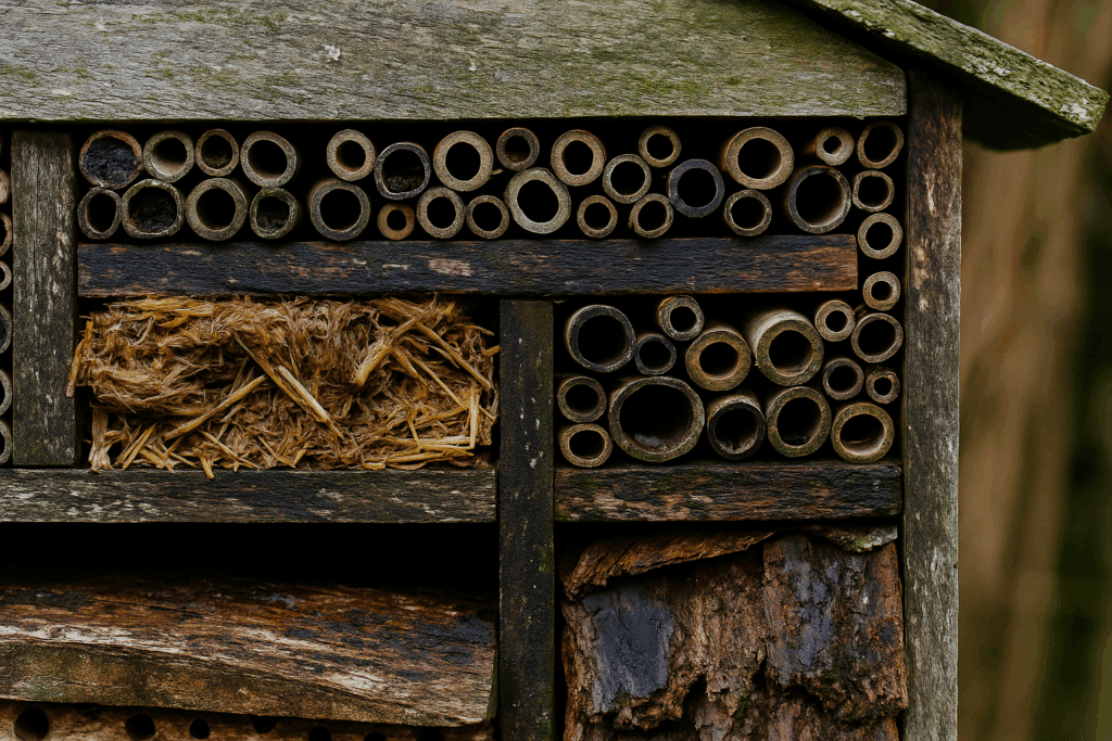 Hôtel à insectes humide