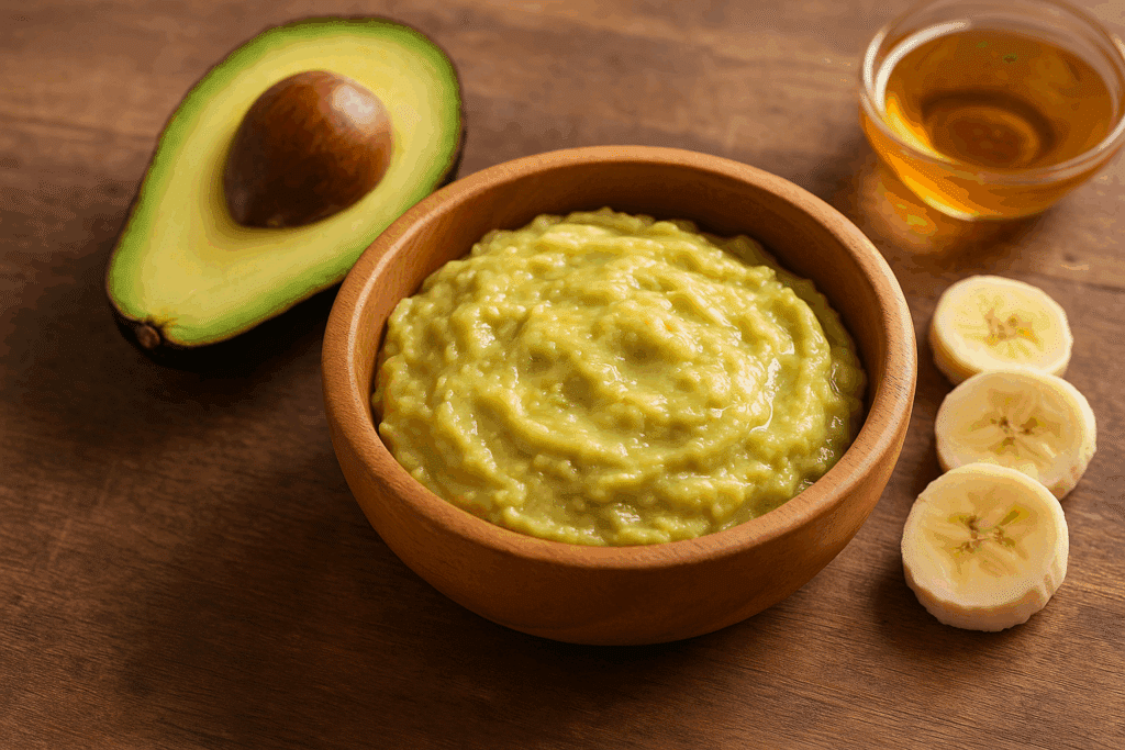 Masque avocat banane
