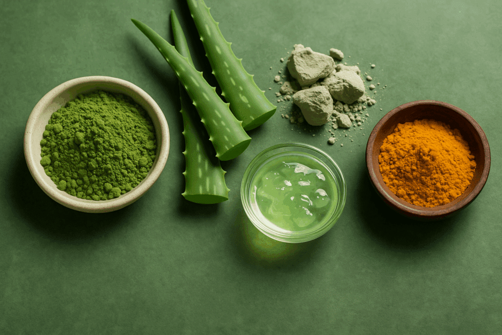 Matcha aloe argile