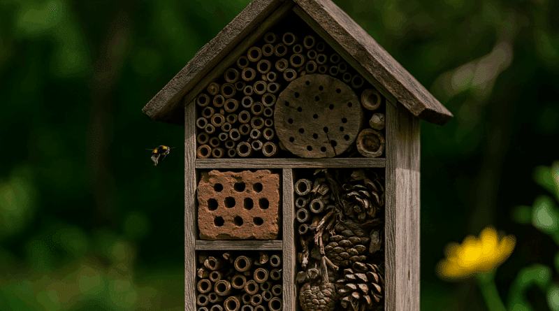 hôtel à insectes pièges