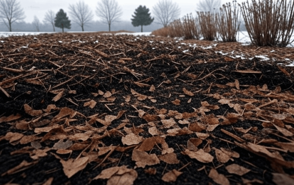 Phase repos paillage hiver
