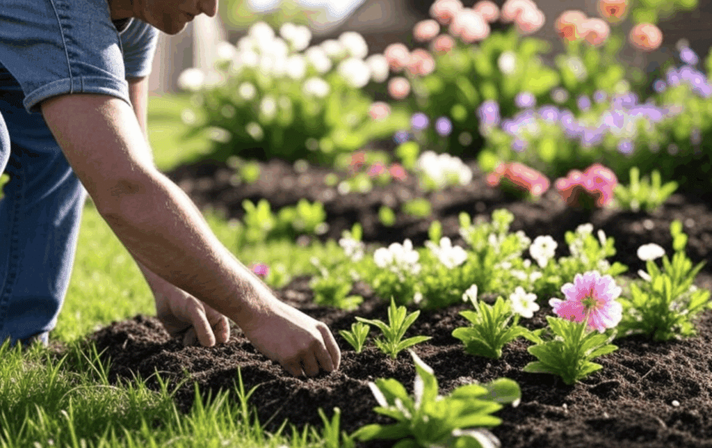 Sol printemps jardin